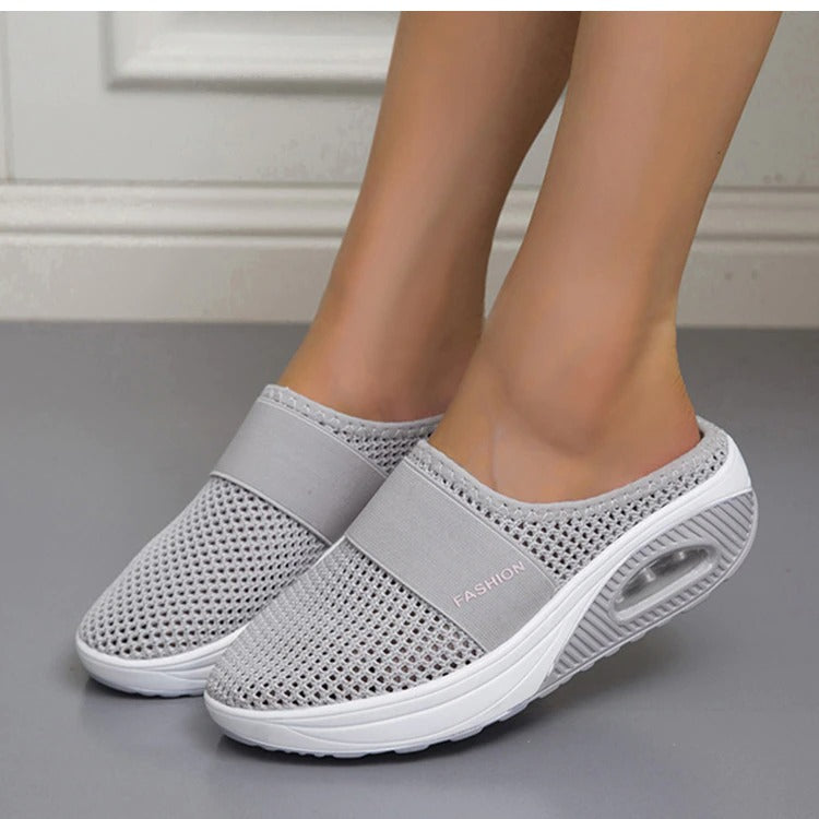 Emma - Chaussures de marche à enfiler avec coussin orthopédique