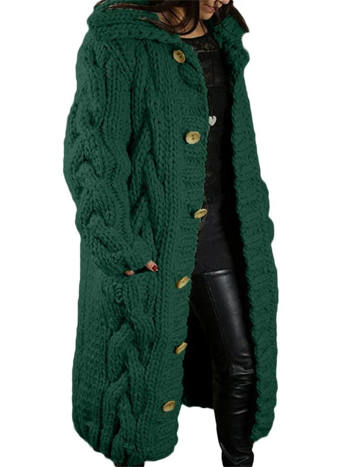 Roma™ - Langer bequemer Strickmantel 