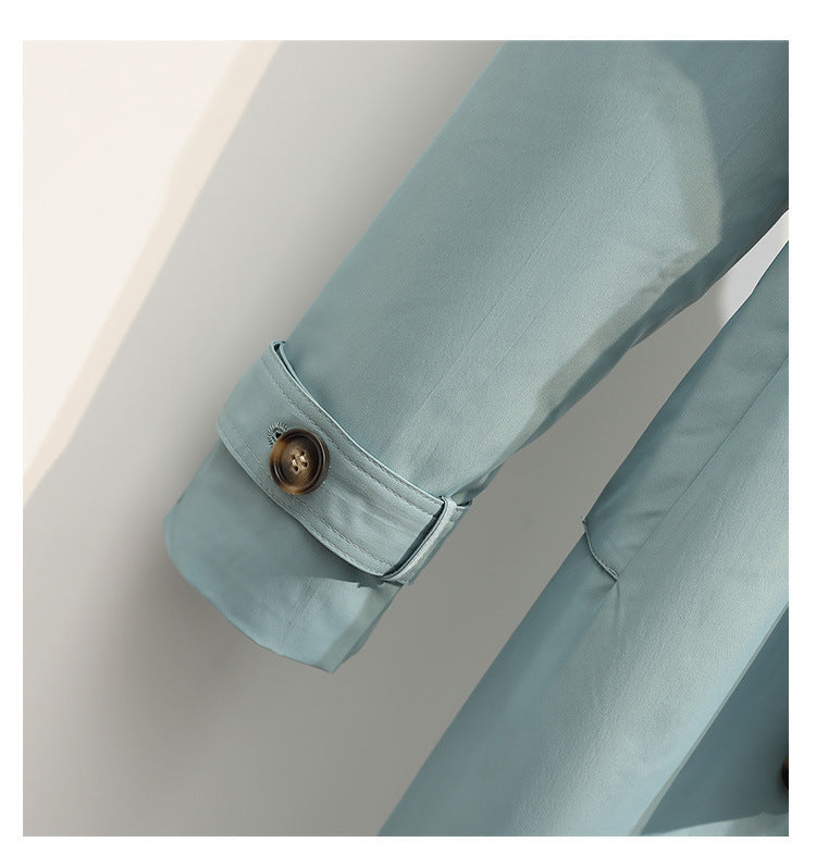 Women's New Small Mid-length Windbreaker Jacket - Modefluss