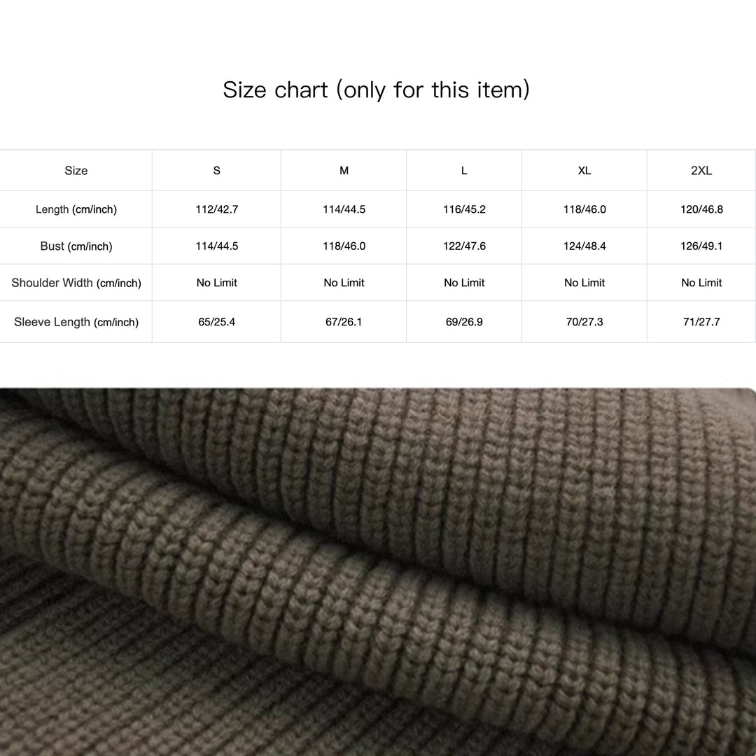High-end Thickened Long Heavy-duty Windbreaker Sweater Jacket With Loose Design And Lazy Style Knitted Cardigan For Women In Autumn And Winter - Modefluss
