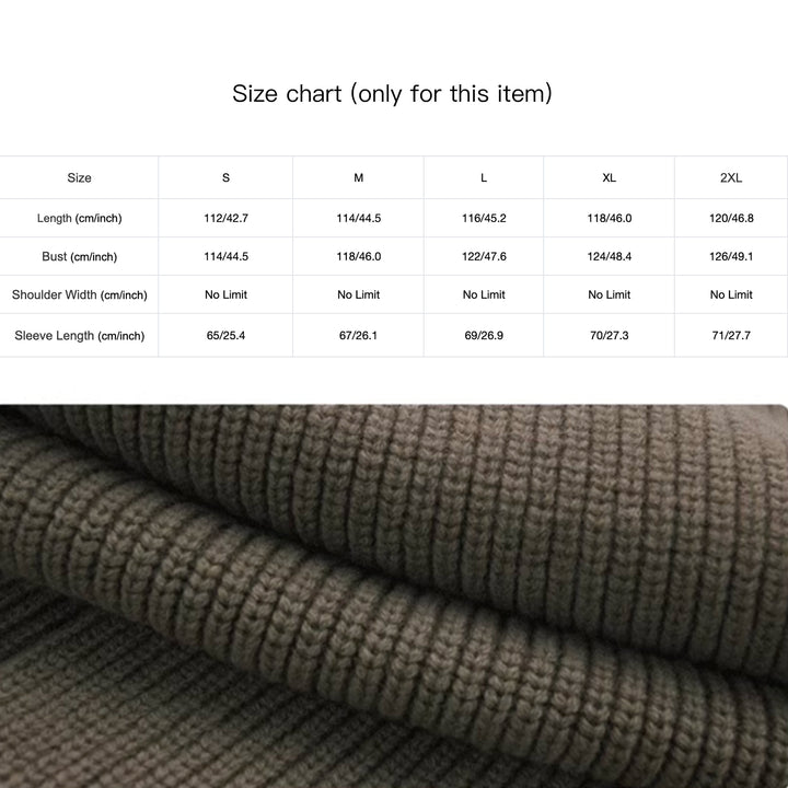 High-end Thickened Long Heavy-duty Windbreaker Sweater Jacket With Loose Design And Lazy Style Knitted Cardigan For Women In Autumn And Winter - Modefluss