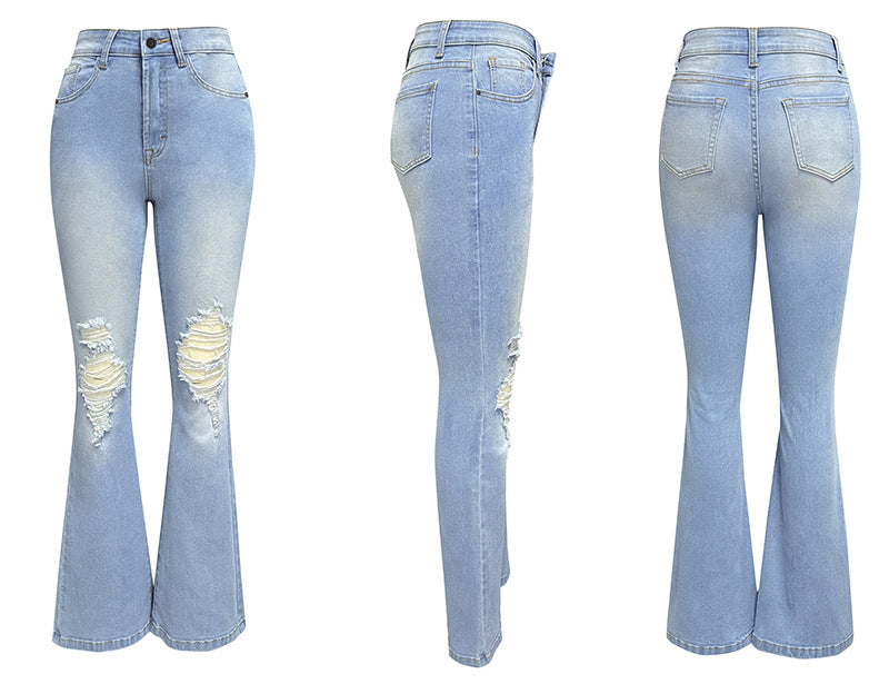 Mode Temperament Weitbein Jeans Frauen - Modefluss