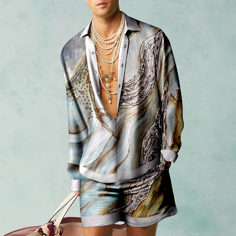 3D Printed Men's Clothing Shirt Outfit - Modefluss