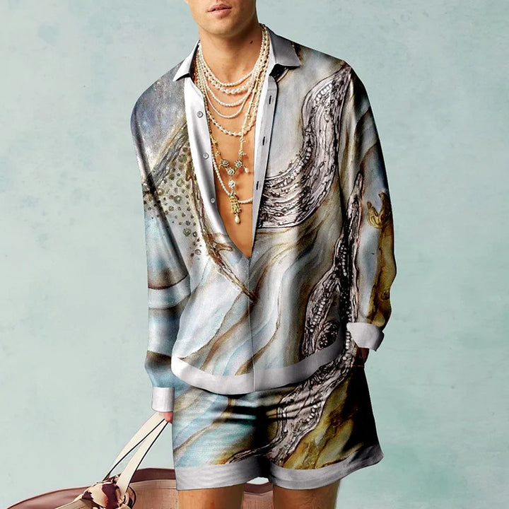 3D Printed Men's Clothing Shirt Outfit - Modefluss