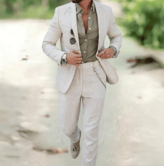 Men's Plus Size Two-piece Suit - Modefluss