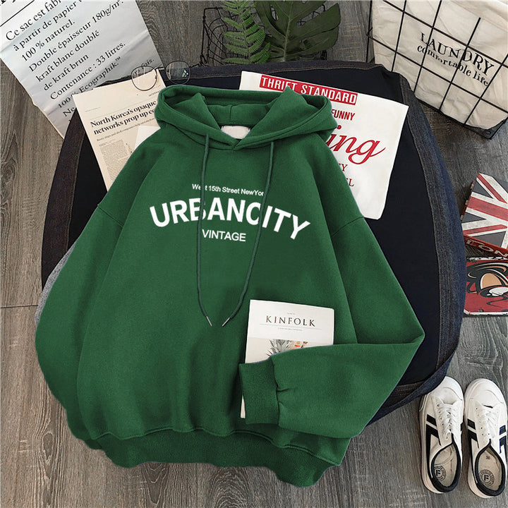 Loose Casual Long Sleeves Hooded Top - Modefluss