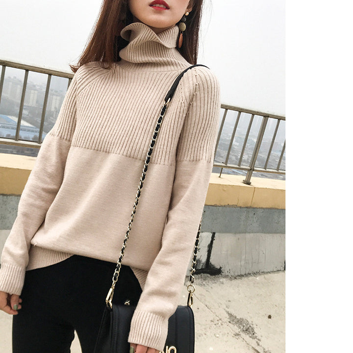 Modelfluss Damen Pullover – Zeitloser Komfort in Einfarbigem Design - Modefluss
