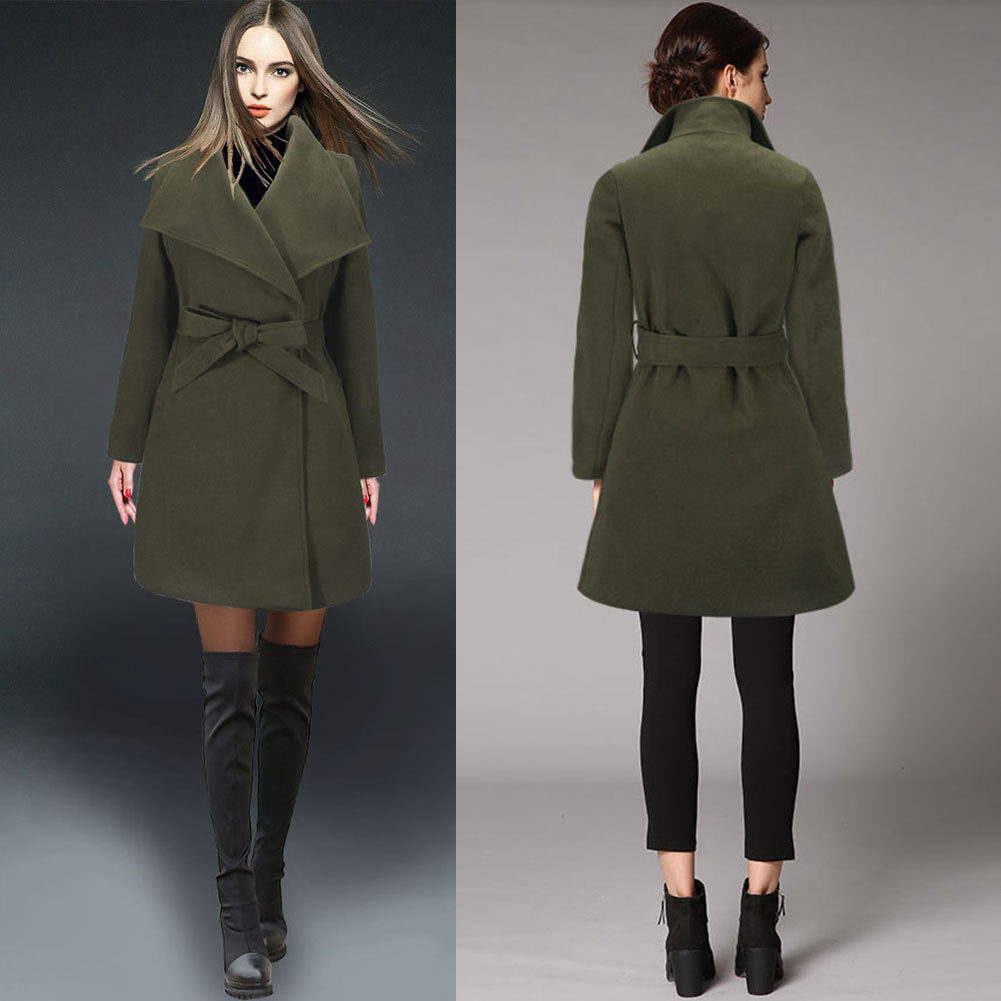 Women's woolen coat - Modefluss