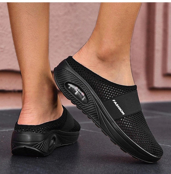 Emma - Chaussures de marche à enfiler avec coussin orthopédique