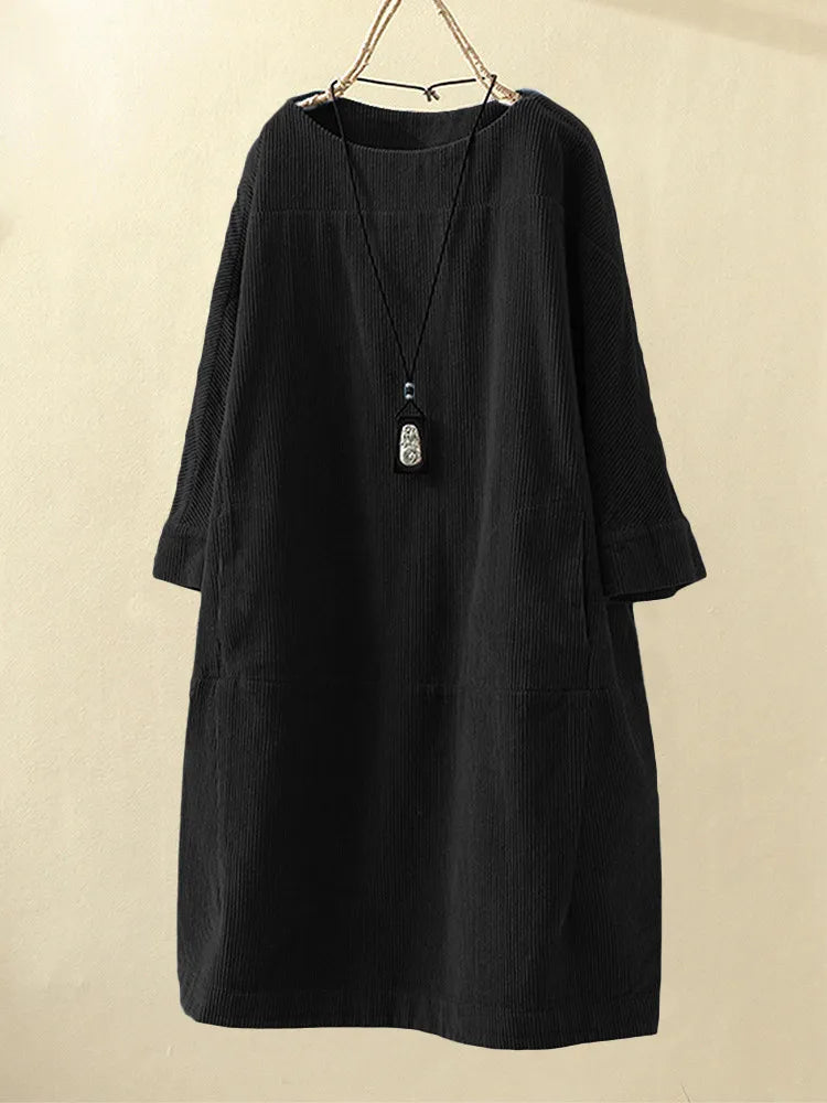 Luna™ - Bequemes Kleid mit Rundhalsausschnitt