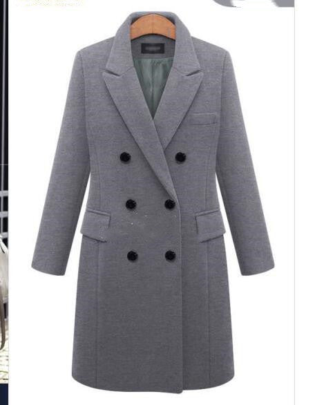 Medium length woolen coat - Modefluss