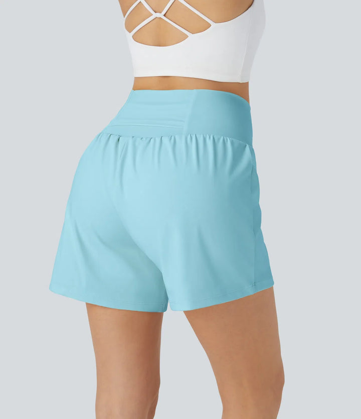 Super High Waisted 2-in-1 Workout Shorts 5'' for Women
