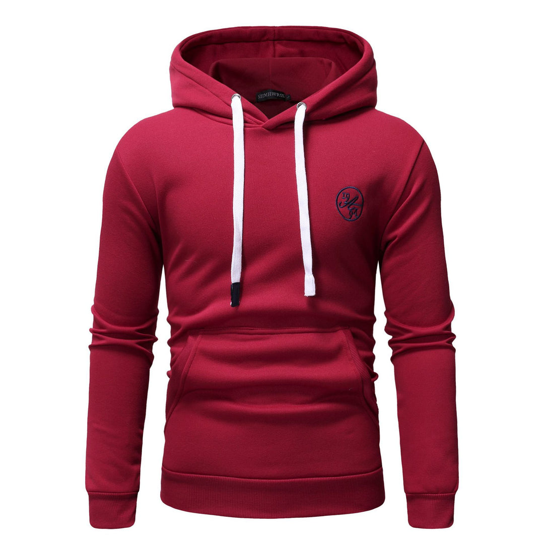 Men's Casual Solid Color Hooded Sweater Coat - Modefluss