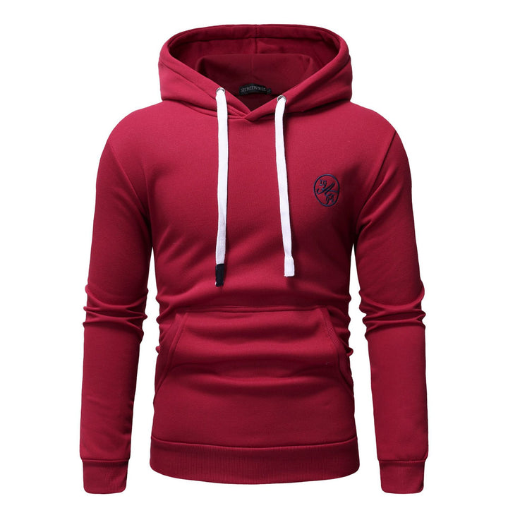 Men's Casual Solid Color Hooded Sweater Coat - Modefluss