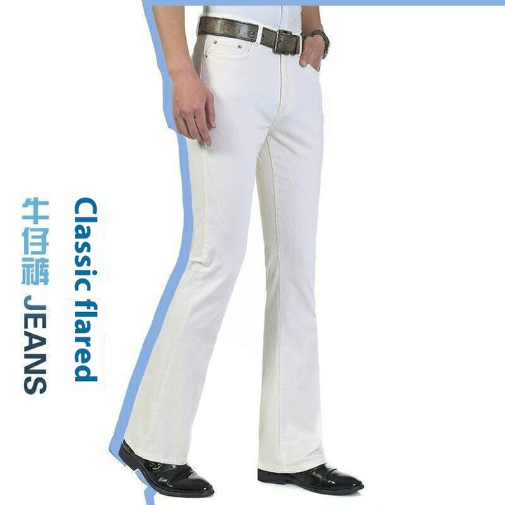 Men's Flared Pants Elastic Denim - Modefluss