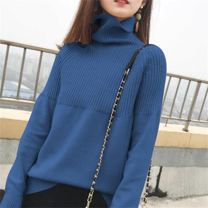 Modelfluss Damen Pullover – Zeitloser Komfort in Einfarbigem Design - Modefluss