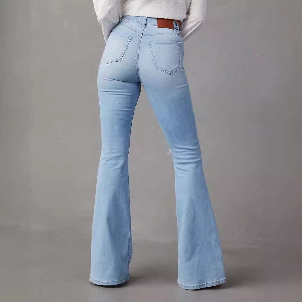 Mode Temperament Weitbein Jeans Frauen - Modefluss