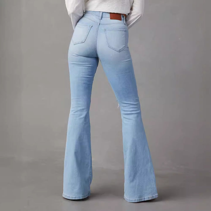 Mode Temperament Weitbein Jeans Frauen - Modefluss