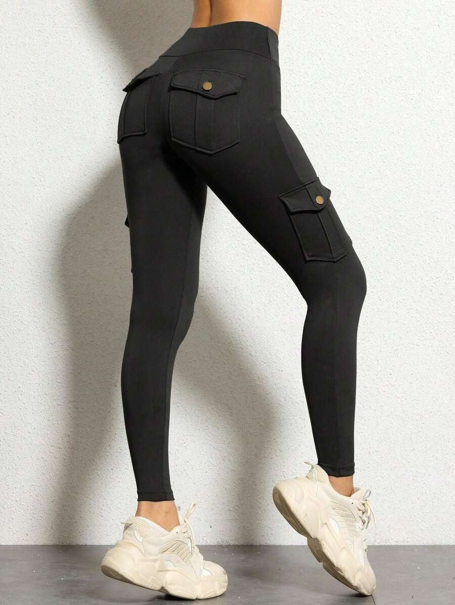 Butt Lifting High Waist Tummy Control Cargo Leggings