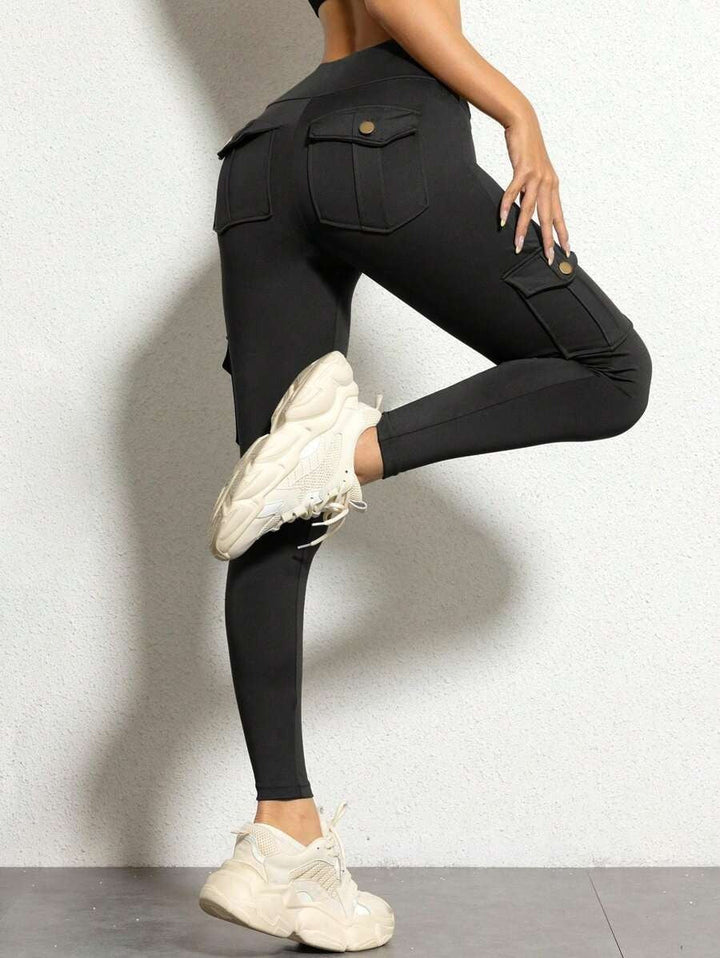 Butt Lifting High Waist Tummy Control Cargo Leggings
