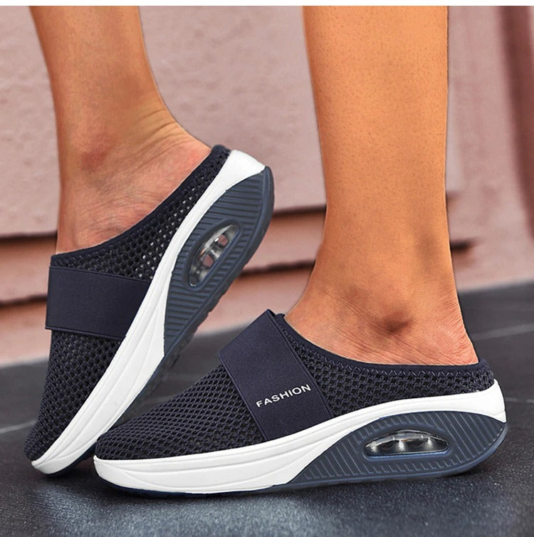Emma - Chaussures de marche à enfiler avec coussin orthopédique