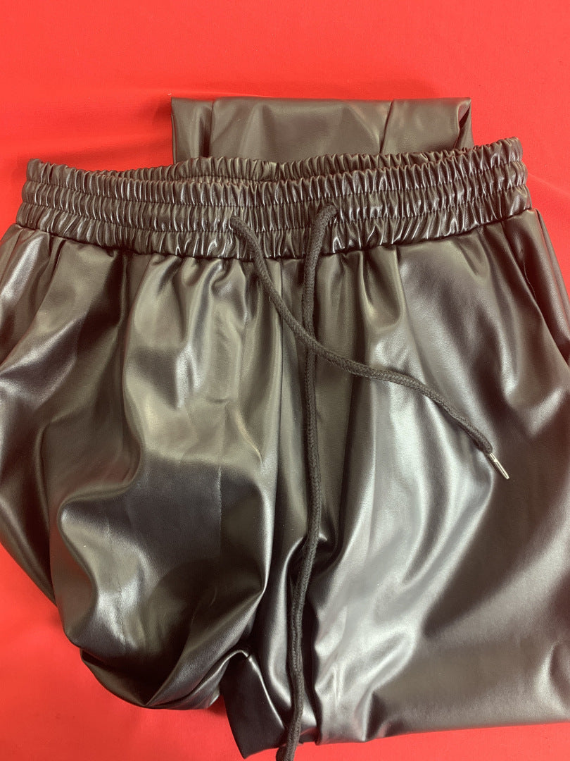 Basic Women's All-match PU Leather Pants - Modefluss