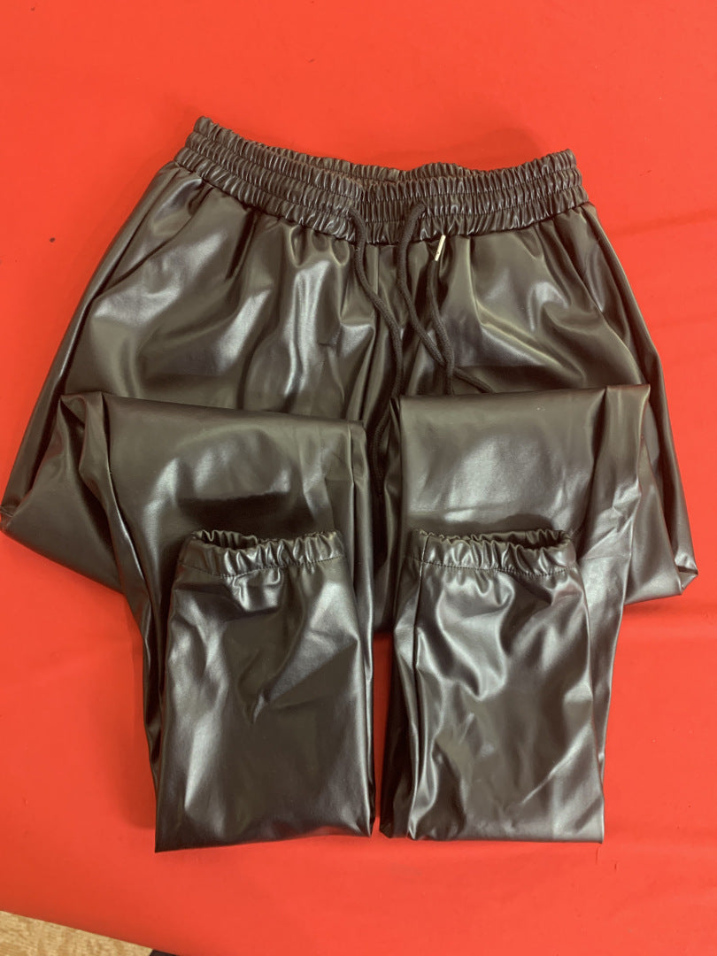 Basic Women's All-match PU Leather Pants - Modefluss