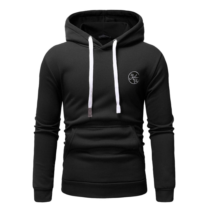 Men's Casual Solid Color Hooded Sweater Coat - Modefluss