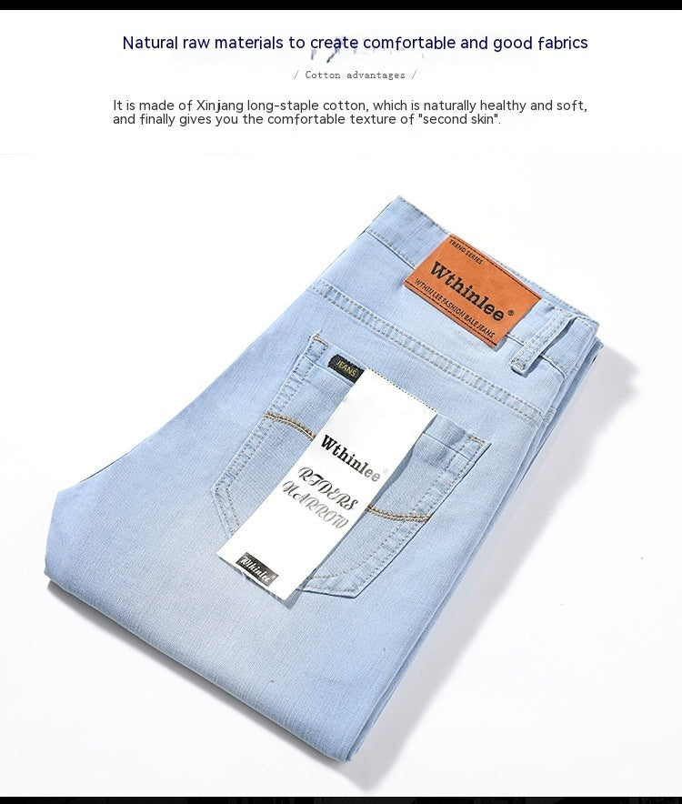 Men's Summer Jeans Men's Straight-leg Pants - Modefluss