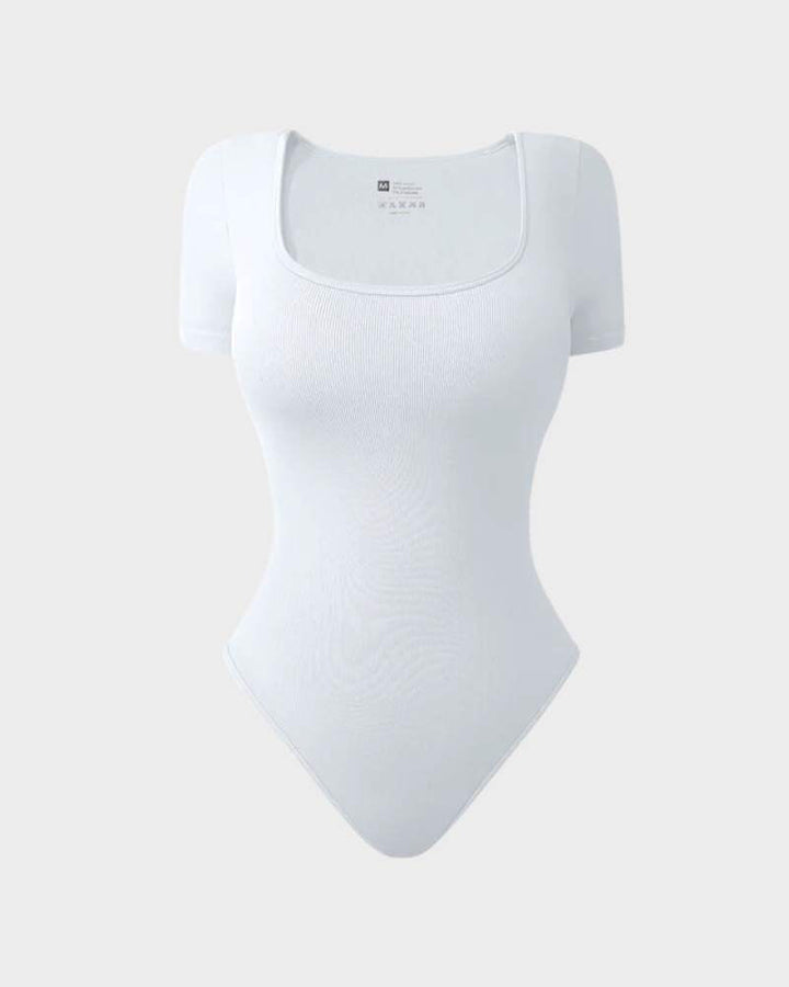 Basic Square Neck Thong Bodysuit