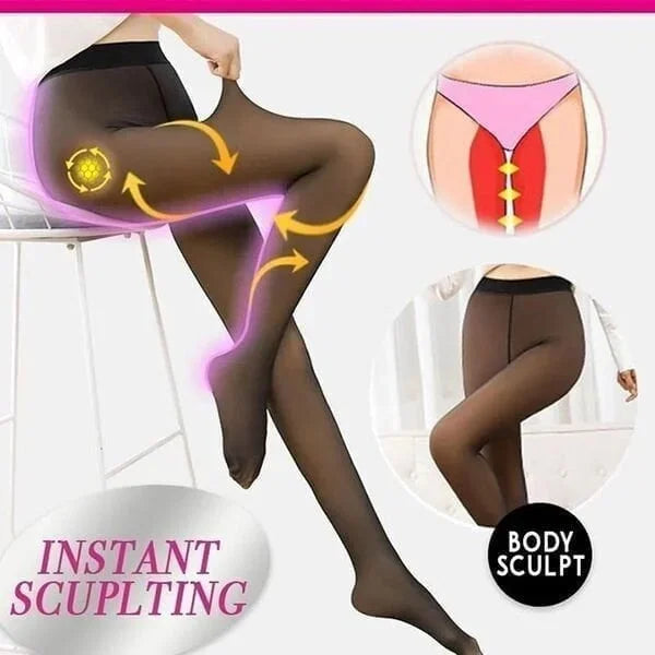 Lina™ - Stylische, warme Strumpfhose mit Plüschfutter