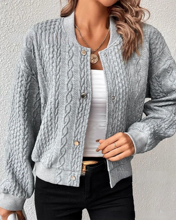 Erika™ - Bequeme Strickjacke mit handgefertigten Détails 