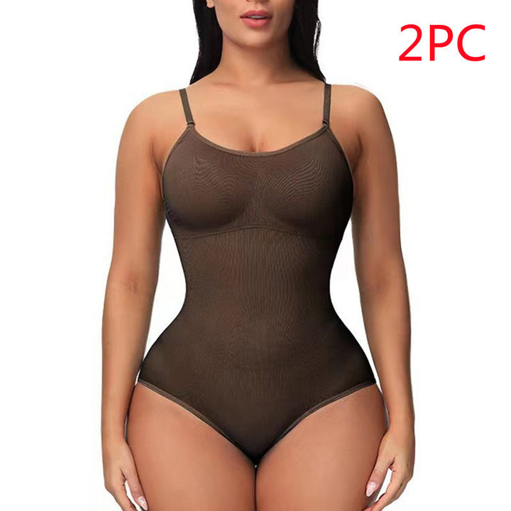 Damen Träger-Jumpsuit – Modischer, Nahtloser, Figurformender Body - Modefluss