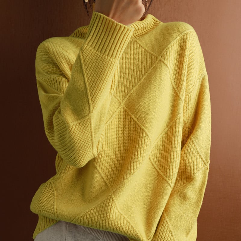 Mara™ - Bequemer weicher Rollkragenpullover - Modefluss