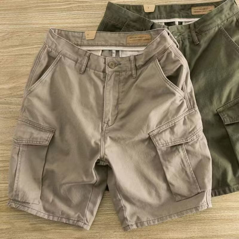 Workwear Casual Men's Loose Summer All-matching Straight Fifth Pants - Modefluss