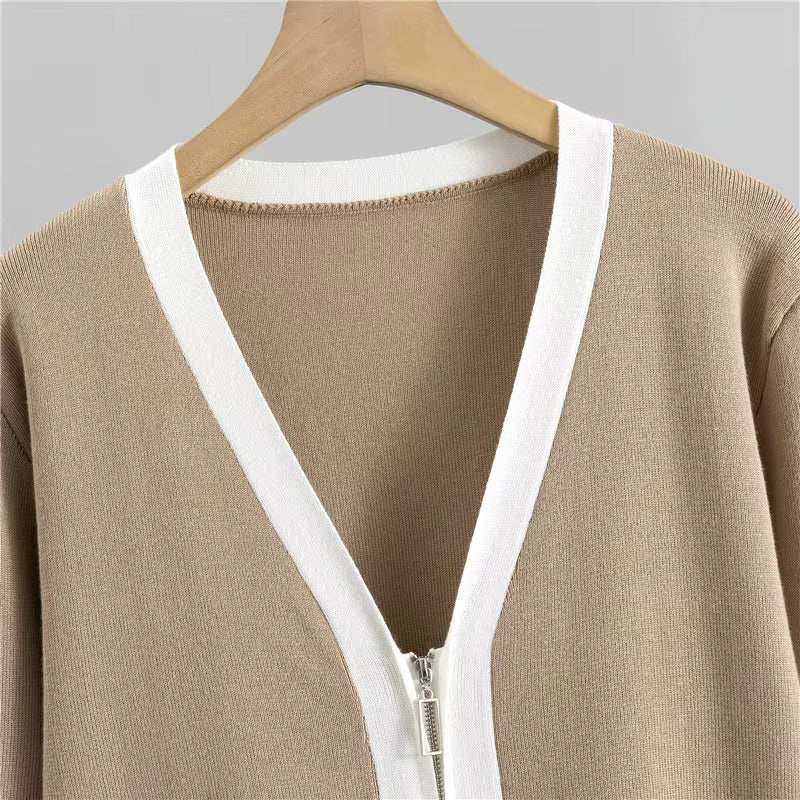 Daisy™ - Ensemble élégant, stilvolles gestricktes troisiteiliges Anzugset