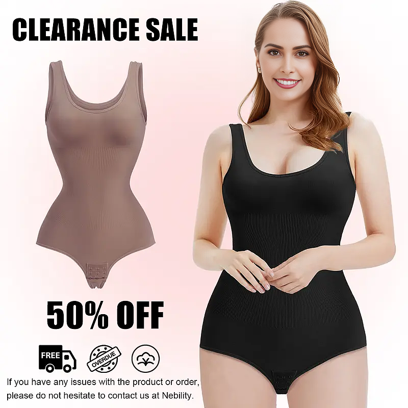 Smoothing Seamless Tank Top Bodysuit Tummy Control Shapewear