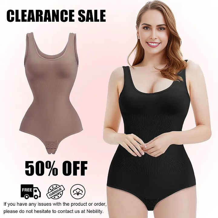 Smoothing Seamless Tank Top Bodysuit Tummy Control Shapewear