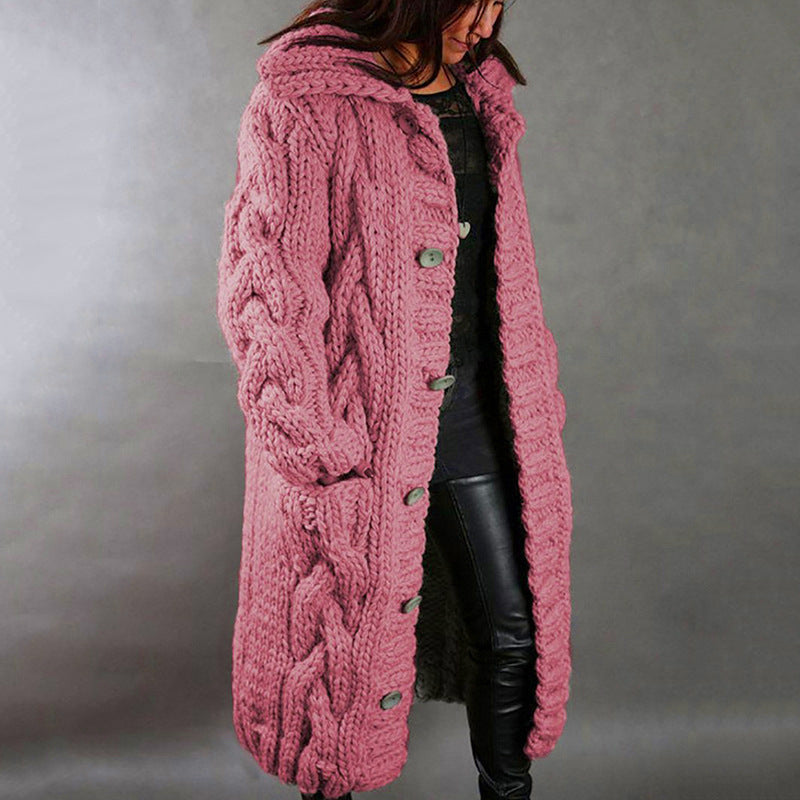 Europäische und amerikanische Damen Cardigan große Größe Pullover Mantel - Modefluss
