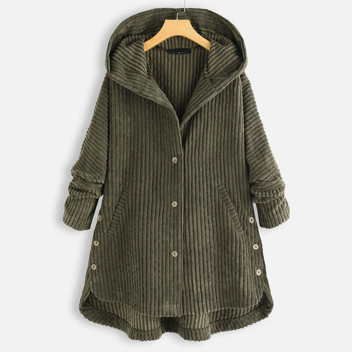 New Style Loose Plus Size Retro Corduroy Coat - Modefluss