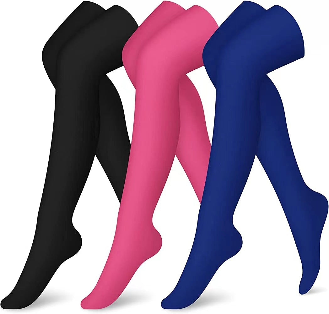 Pattern Gradient Leggings Lengthened Knee Socks - Modefluss