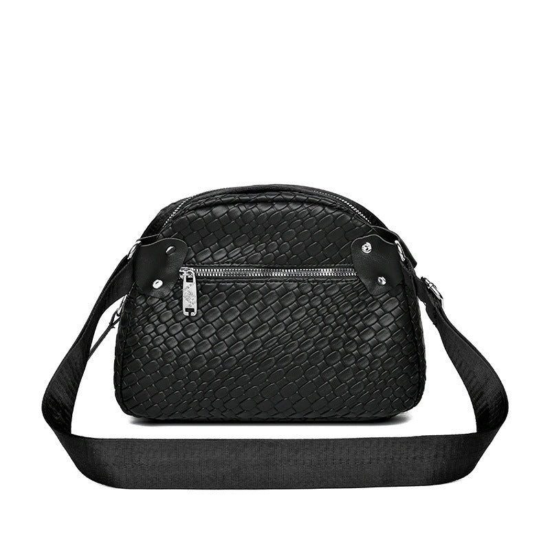 Vera™ - Handgewebte Rindsleder-Muscheltasche mit großem Fassungsvermögen