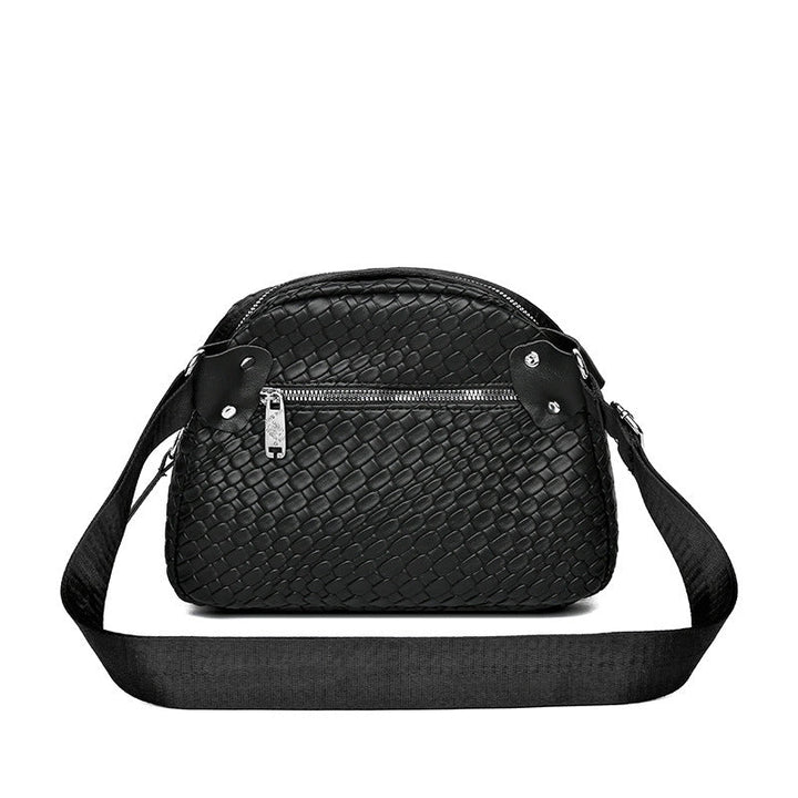 Vera™ - Handgewebte Rindsleder-Muscheltasche mit großem Fassungsvermögen