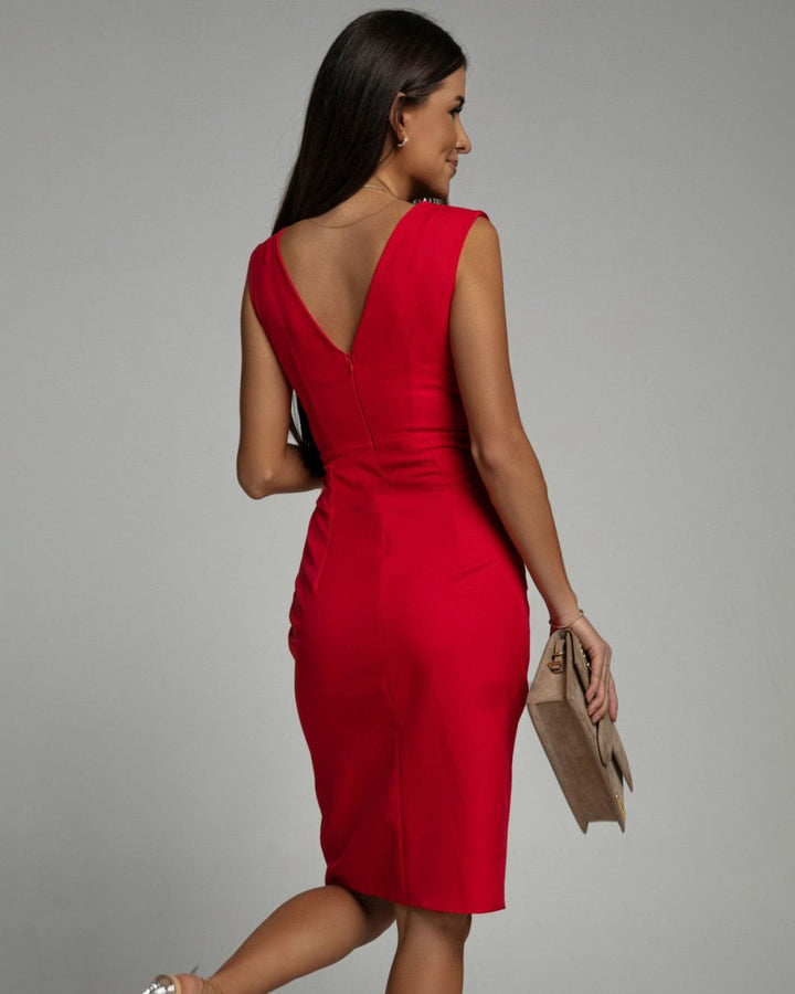 Clara™ - Stilvolles Plissee-Midikleid