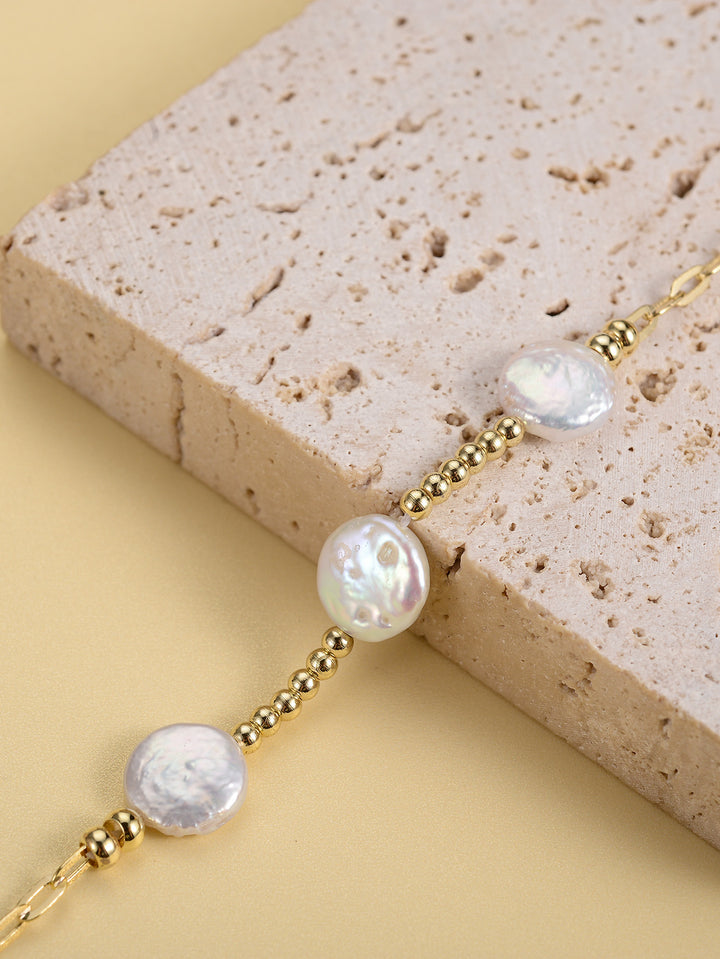 European And American Vintage Classic Metal Pearl Bracelet - Modefluss