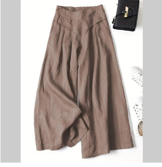 Women's High Waist Thin Slim Ninth Pants - Modefluss