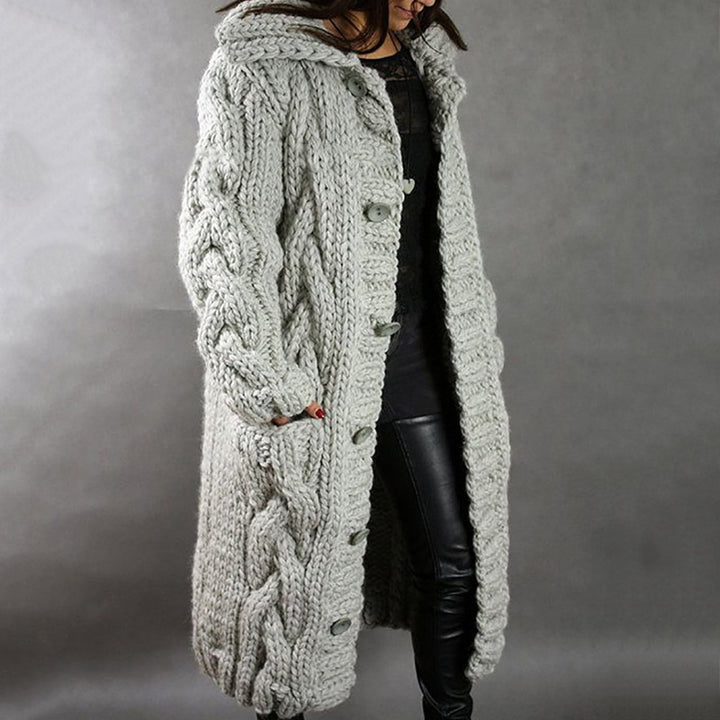 Europäische und amerikanische Damen Cardigan große Größe Pullover Mantel - Modefluss