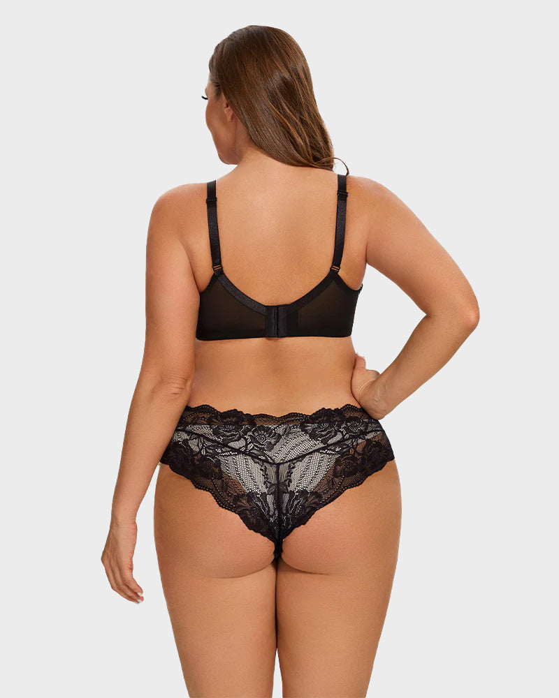Woobilly® Full Coverage Lace Black Minimizer Bra
