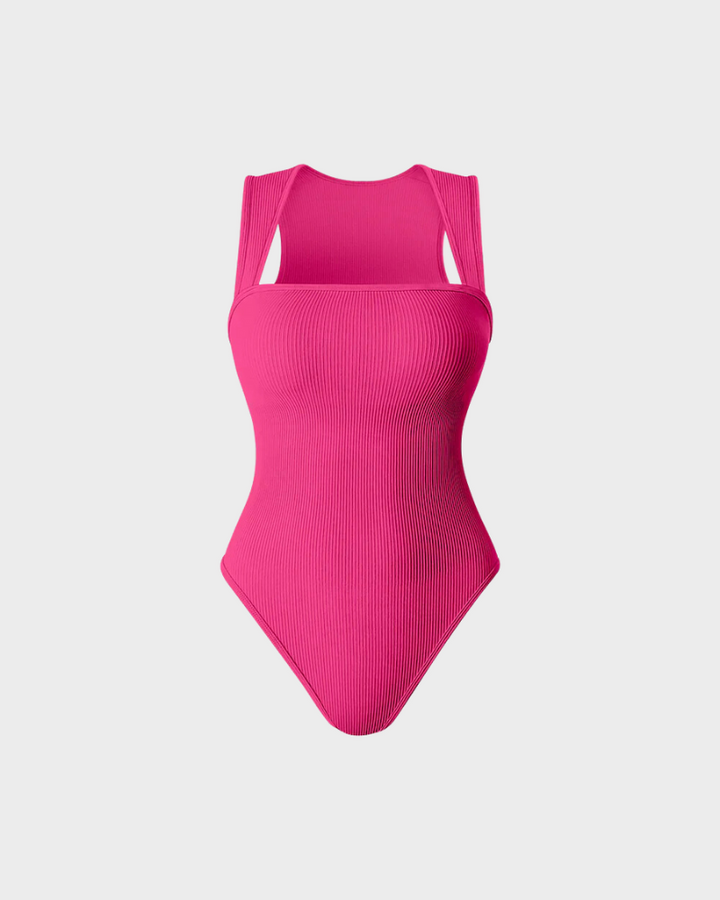 Square Neck Tummy Control Bodysuits For Women