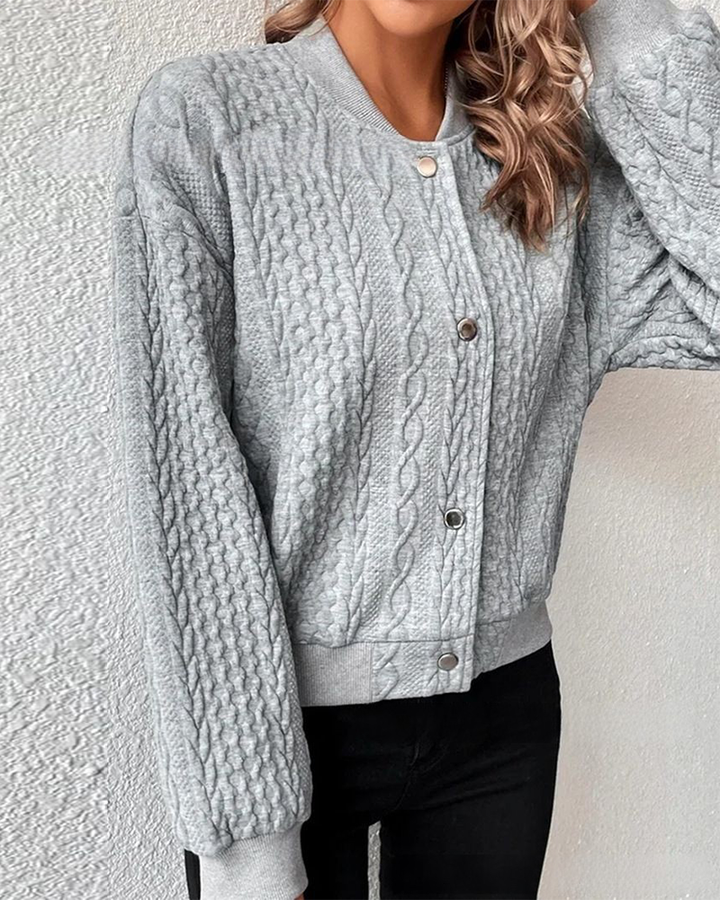 Erika™ - Bequeme Strickjacke mit handgefertigten Détails 